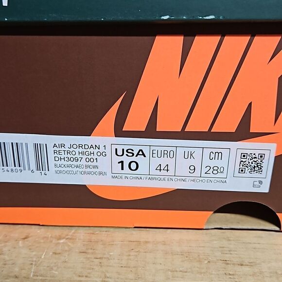 Air Jordan 1 High OG Hand Crafted Size Mens Shoe Sneaker DH3097-001 - Picture 11 of 12